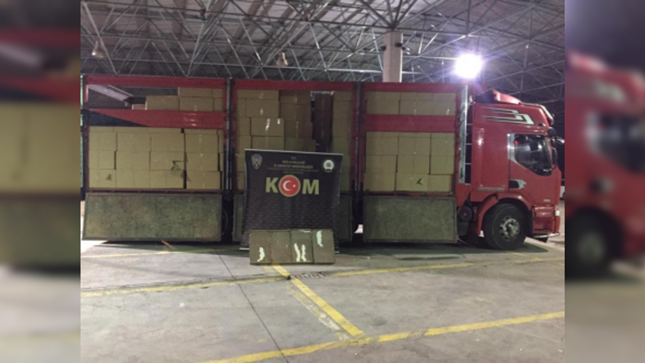 6 milyon 232 bin kaçak sigara!