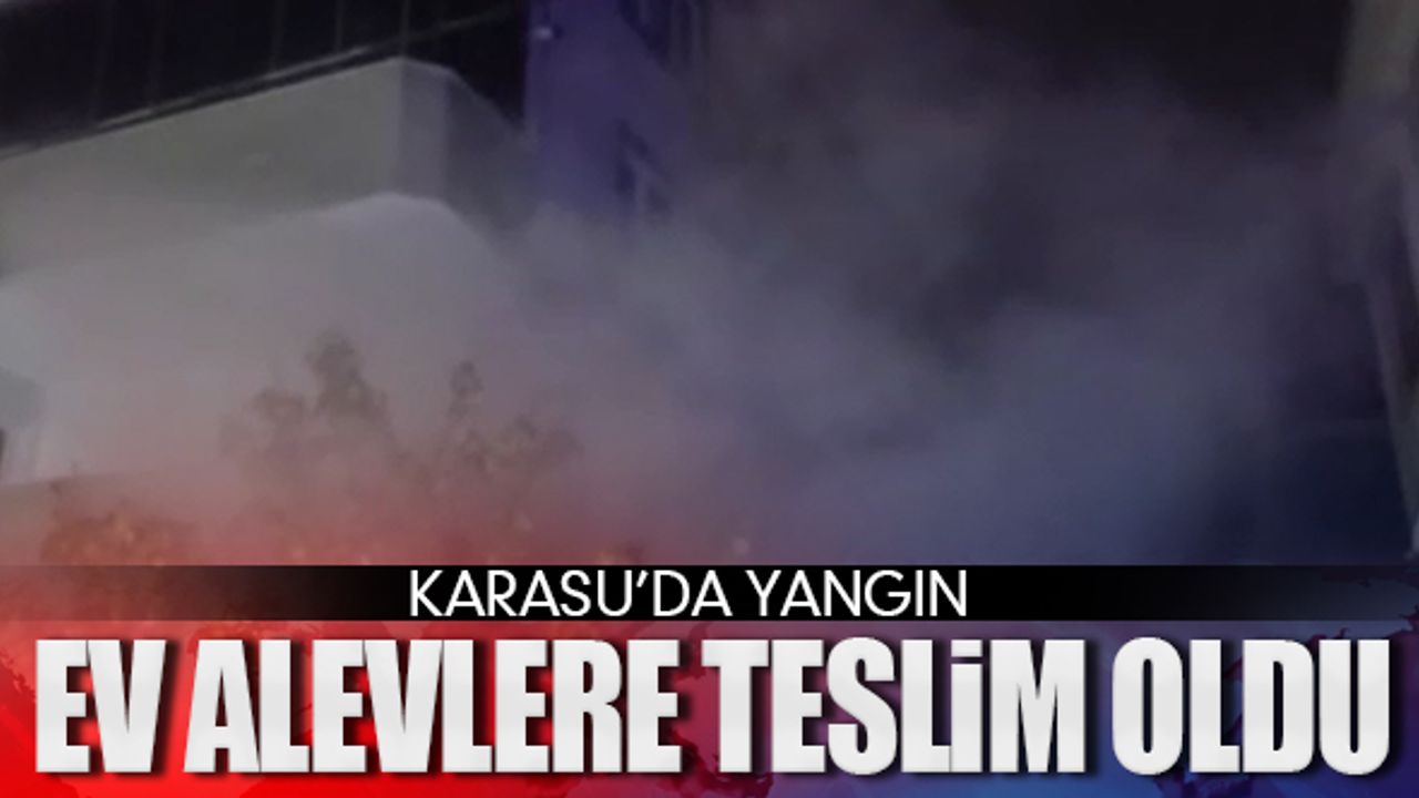 Karasu'da yangın: Ev alevlere teslim oldu!