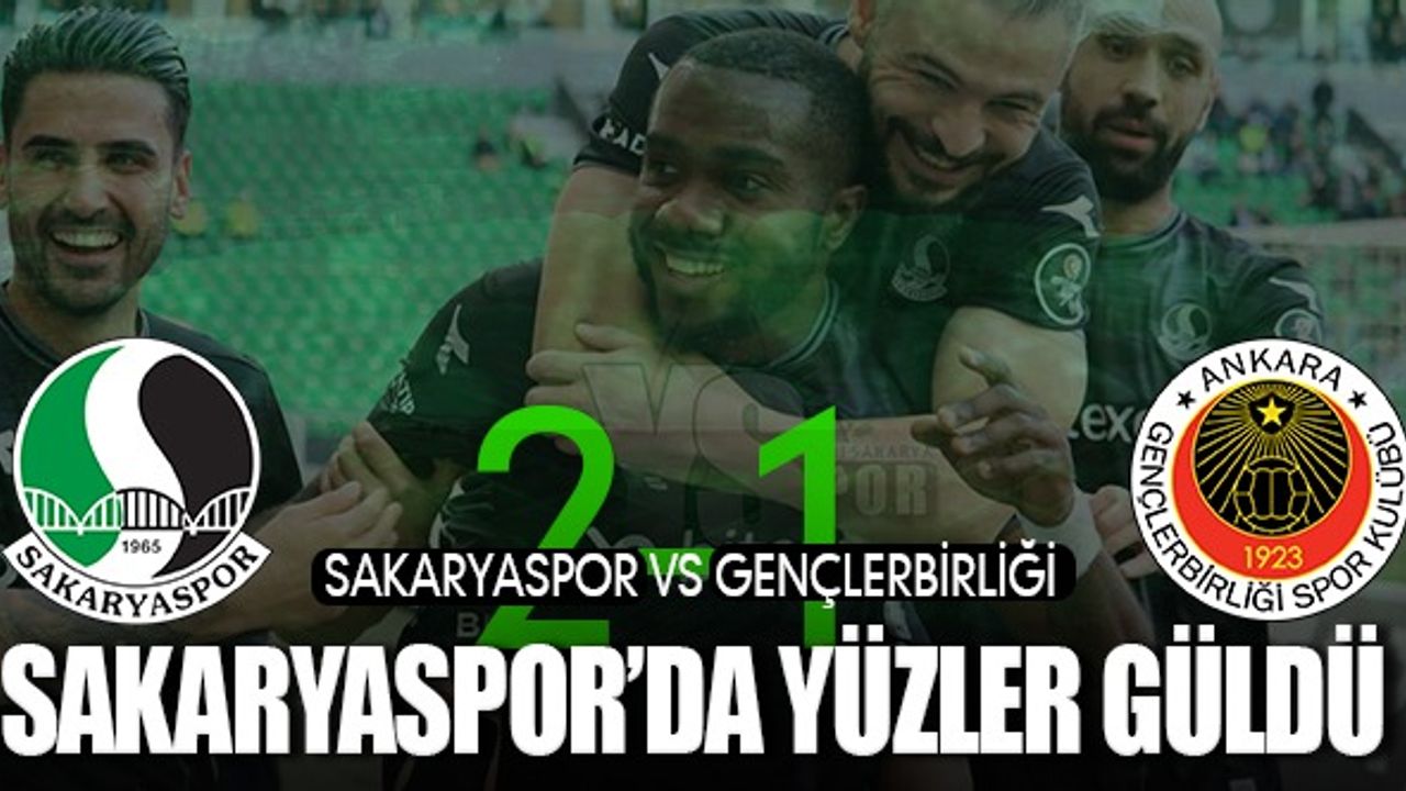 Sakaryaspor son dakikalarda güldü 2-1