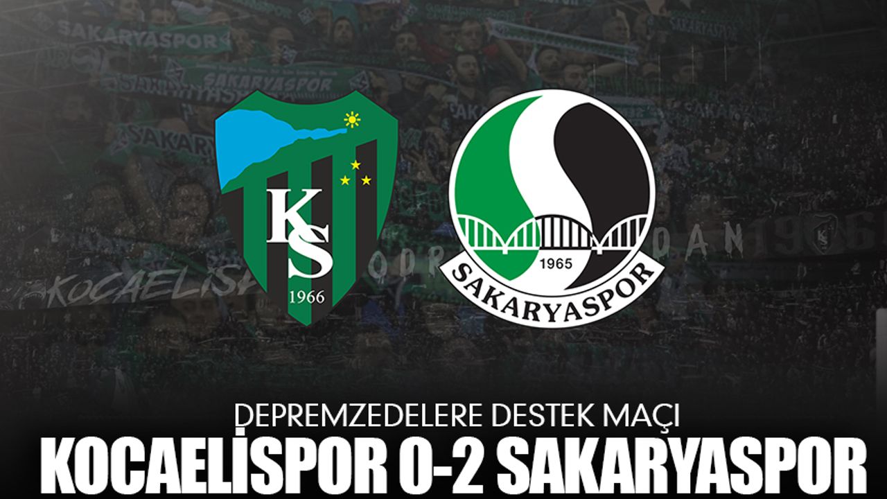 Sakaryaspor Kocaeli'nde kazandı 0-2