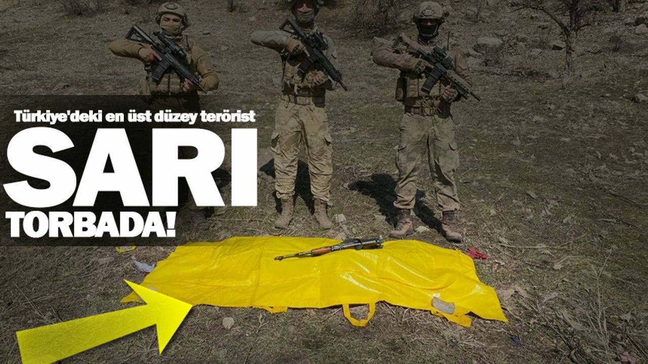 Türkiye'deki en üst düzey terörist sarı torbada
