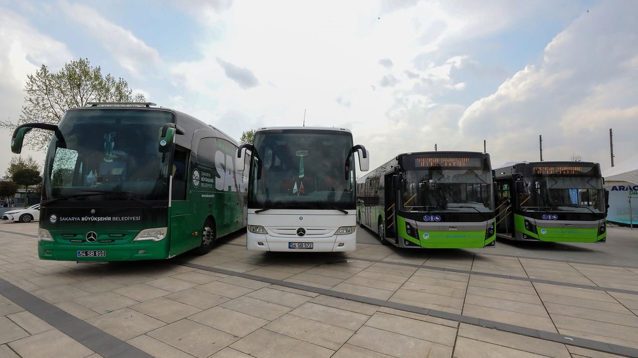 Toplu taşıma filosuna 2 yeni körüklü otobüs