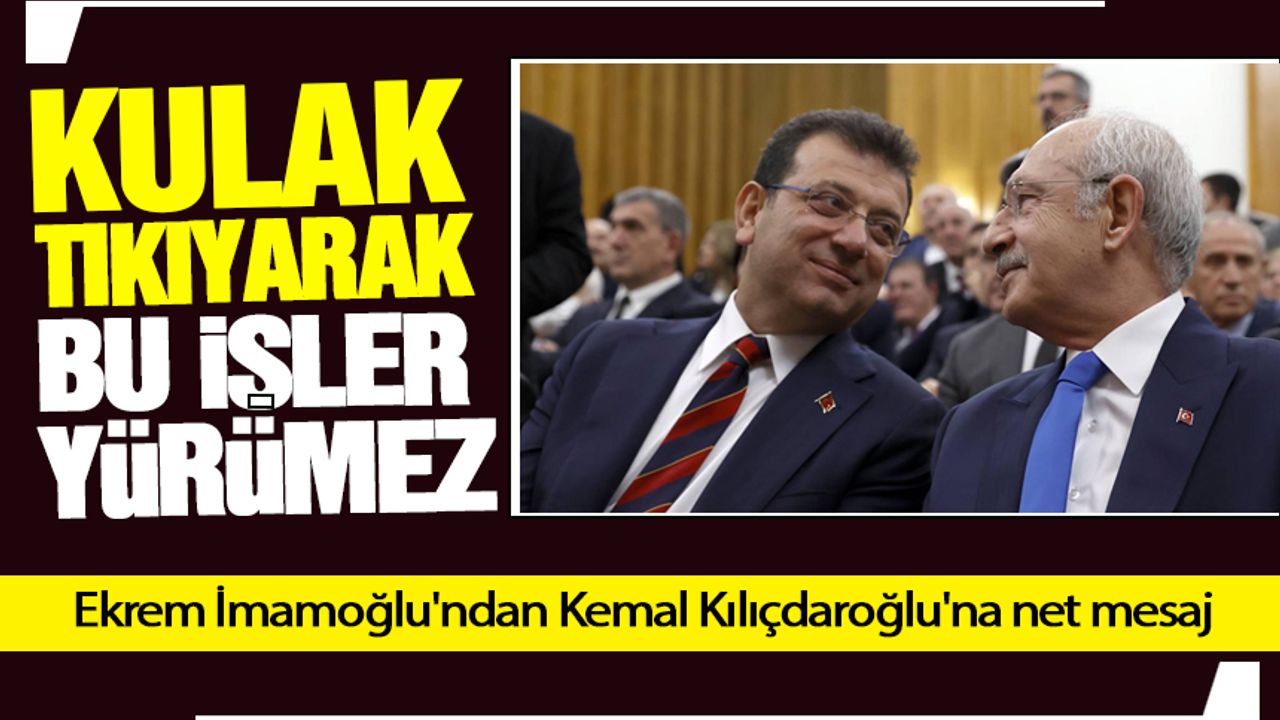 İmamoğlu'ndan Kılıçdaroğlu'na misilleme
