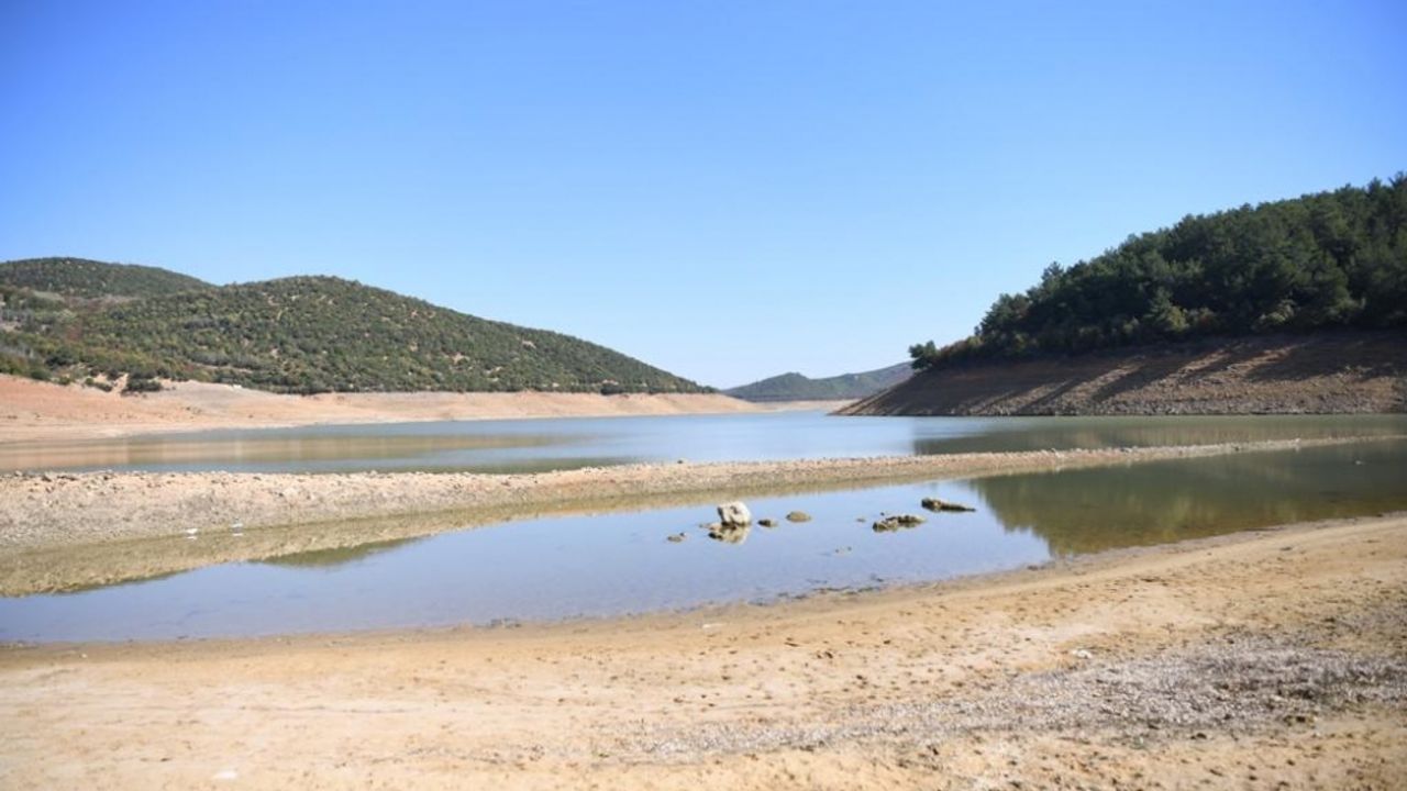 Keşan'a içme suyu sağlanan baraj kritik seviyeye düştü