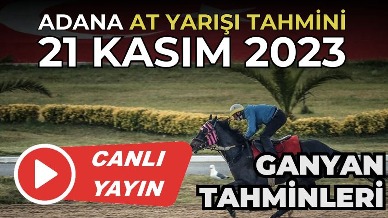 At yarışı Tahminleri Adana 21 Kasım 2023 | Adana at yarışı 21 Kasım 2023 | TJK TV İZLE