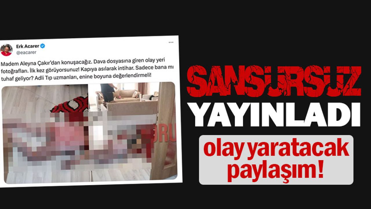 Aleyna Çakır cinayetinde gündeme bomba gibi düştü: Fotoğrafları sansürsüz yayınladı!