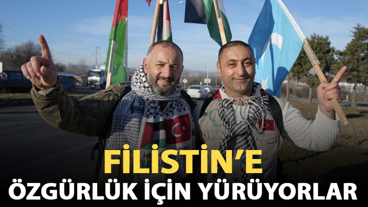 İstanbul’dan Ankara’ya Filistin’e özgürlük için yürüyorlar