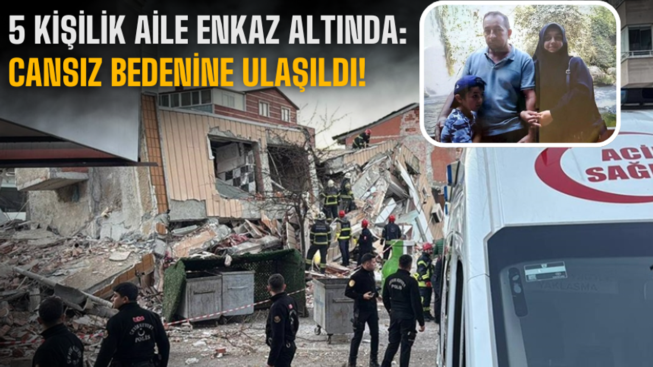 Gebze’de 7 Katlı Bina Çöktü: 5 Kişilik Aile Enkaz Altında, 1 Çocuğun Cansız Bedenine Ulaşıldı