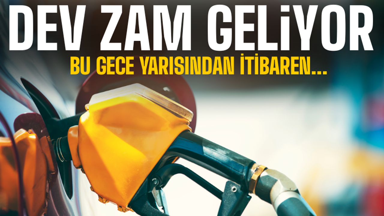 Akaryakıta bu gece yarısından itibaren zam geliyor!