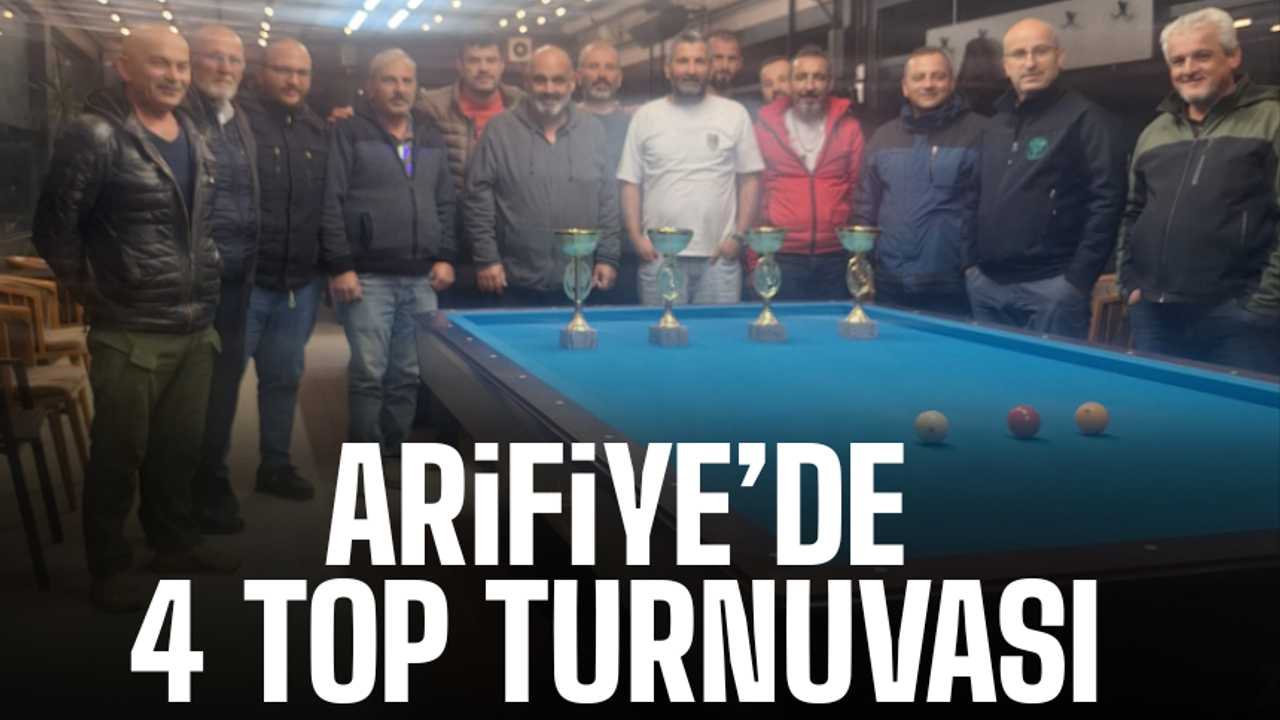 4 Top Bilardo Turnuvası Heyecanı Yaşandı