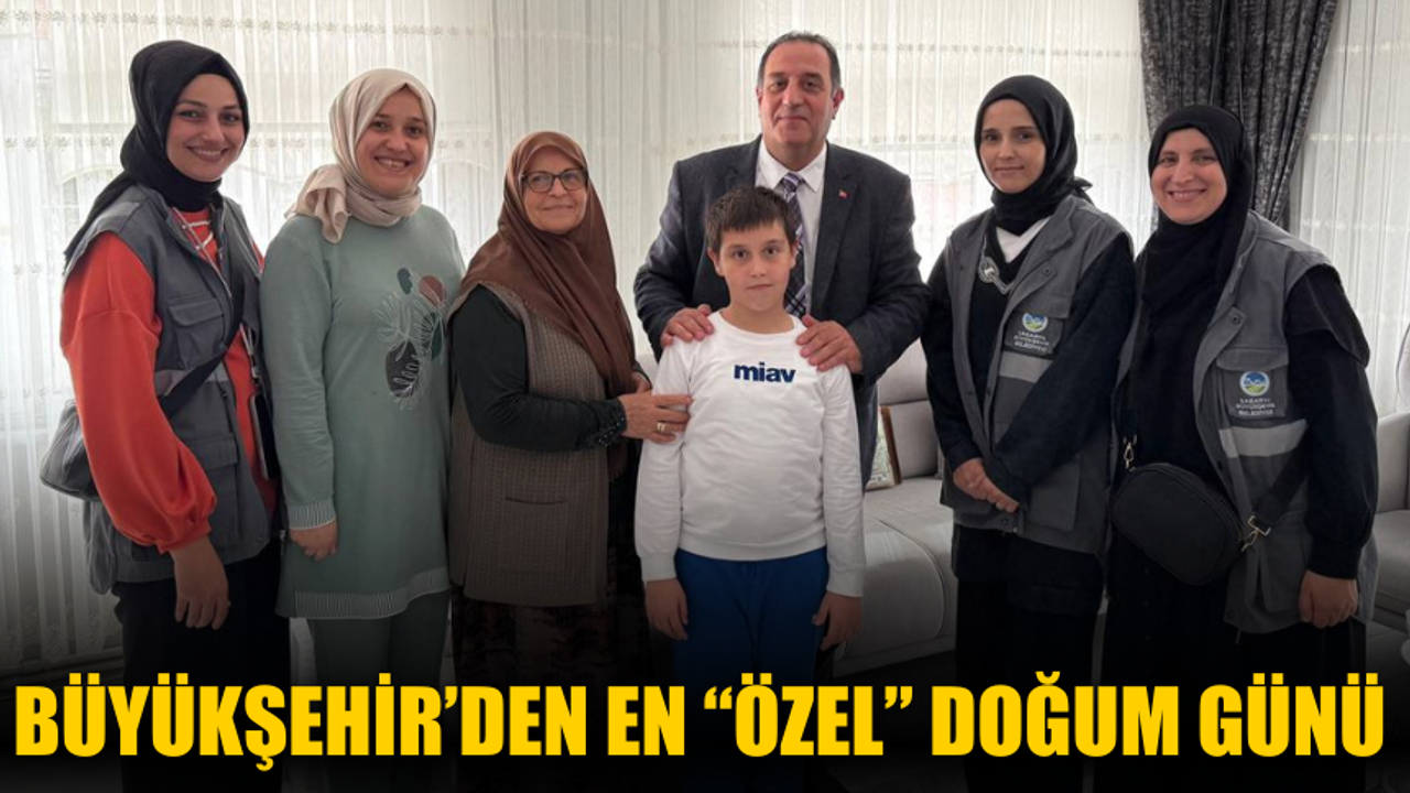 Büyükşehir’den Özel Çocuklara Renkli Doğum Günü Sürprizi