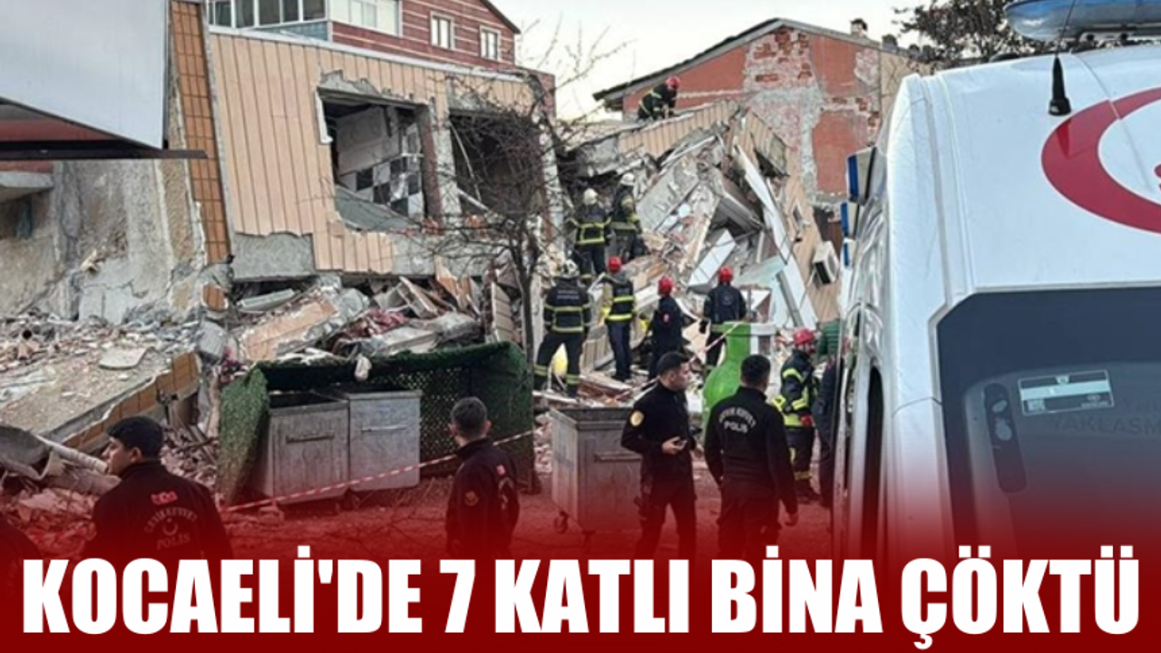 Kocaeli Gebze’de 7 Katlı Bina Çöktü: Enkaz Altında 5 Kişi Var