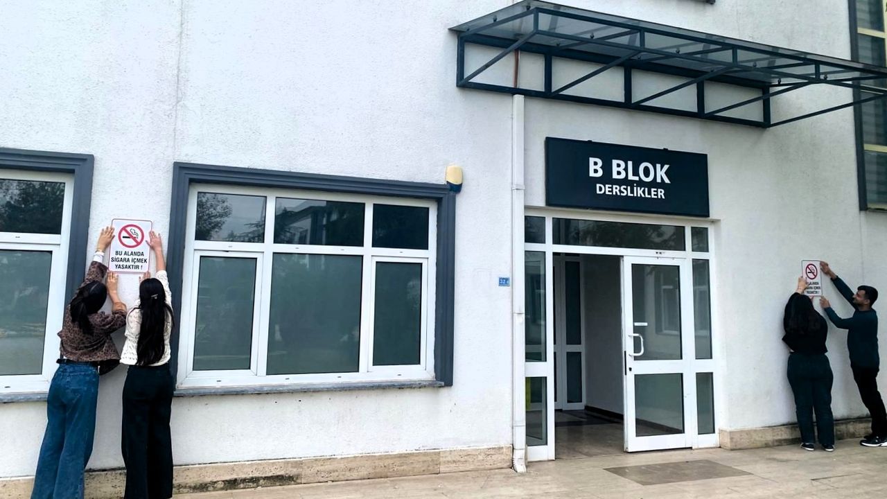 SUBÜ Öğrencilerinden Dumansız Hava Sahası Farkındalığı