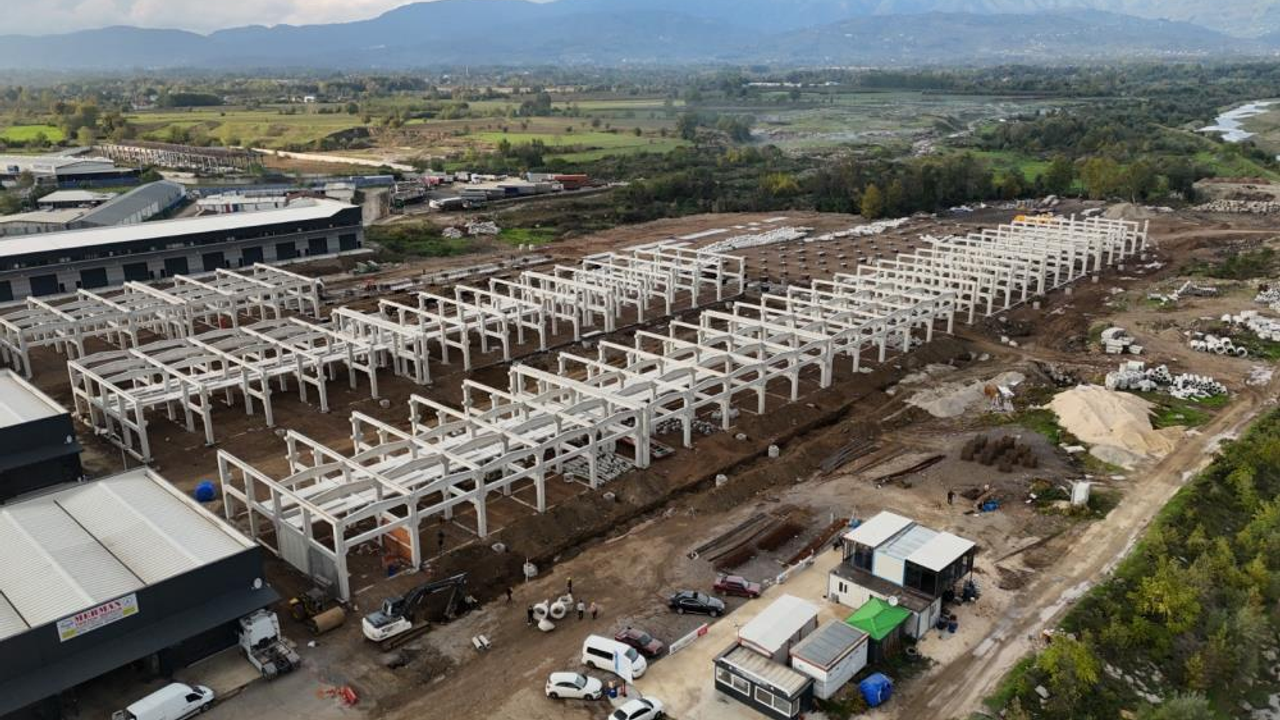 Düzce’de Modern Sanayi Sitesinde Çalışmalar Hızla İlerliyor