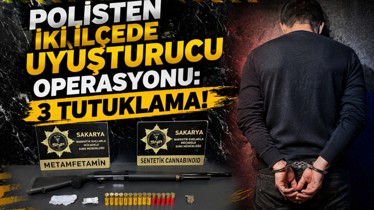 Sakarya’da Uyuşturucu Operasyonu: 3 Şüpheli Tutuklandı