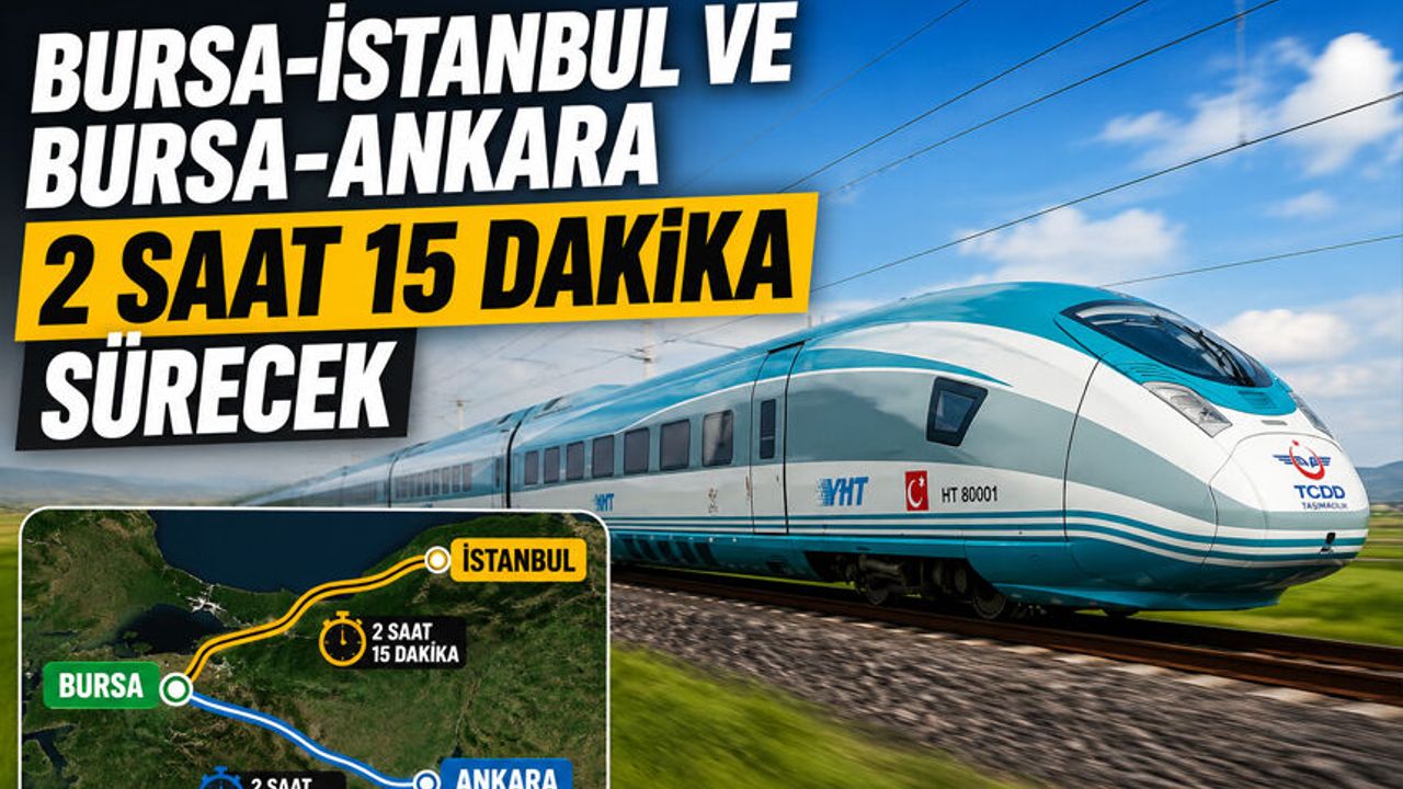 Bursa Hızlı Tren Hattında Geri Sayım