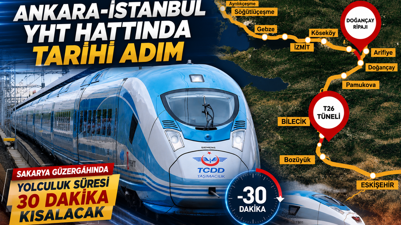 Ankara-İstanbul YHT Hattında Tarihi Adım: Sakarya 
