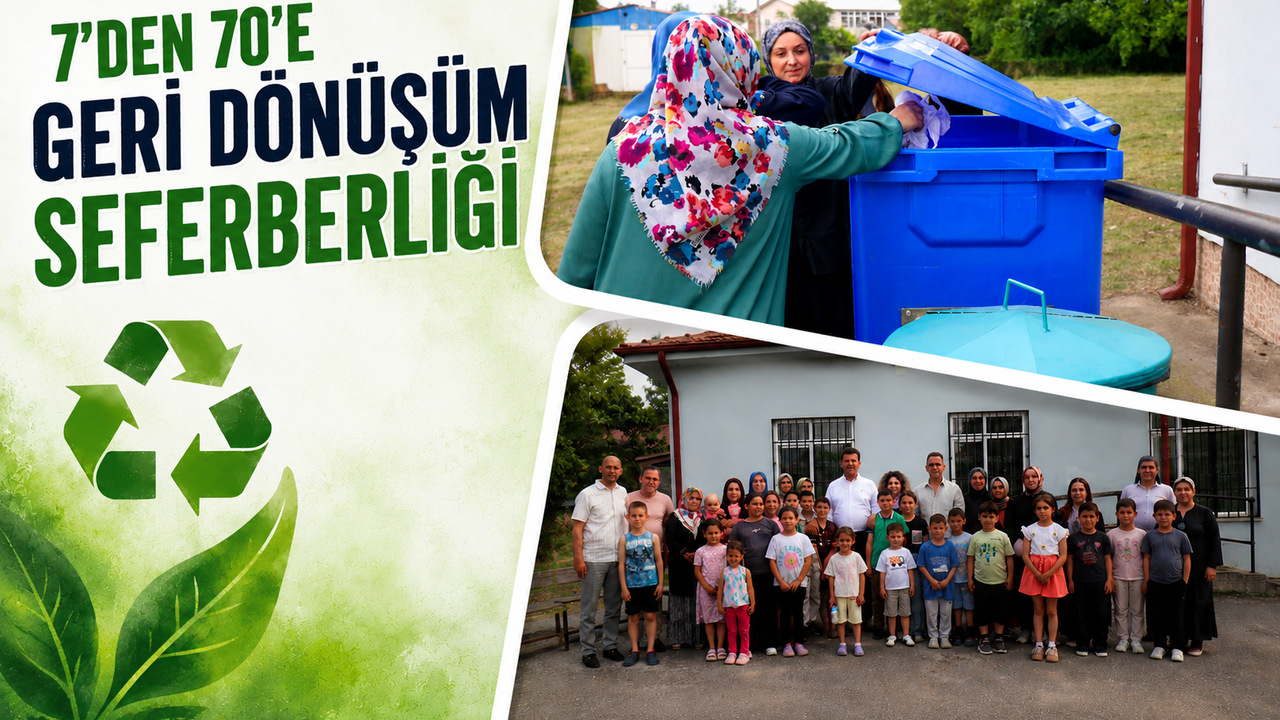 Akyazı'da Örnek Geri Dönüşüm Hareketi: 7'den 70'e Herkes Sıf