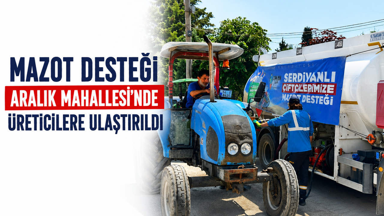 Mazot Desteği Aralık Mahallesi’nde Üreticilere Ula