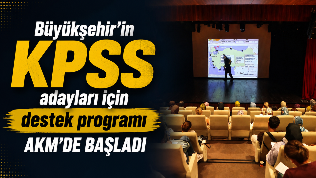 Büyükşehir KPSS adaylarına ücretsiz tekrar programı sunuyor