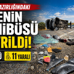 Düğün hazırlığında olan ailenin minibüsü devrildi: 5 ölü, 11 yaralı
