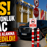 25 milyonluk araç ambulans alanına park edildi