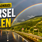 Adapazarı-Geyve yolunda çift gökkuşağı görsel şölen oluşturdu