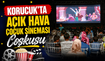 Korucuk’ta açık hava sinemasına yoğun ilgi