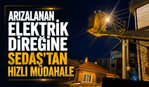 Arızalanan Elektrik Direğine Sedaş’tan Hızlı Müdahale