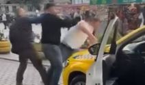 Taksicilerin yolcu alma tartışması kavgaya dönüştü