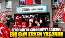 Serdivan'da Cumhuriyet coşkusu bir gün erken yaşandı!