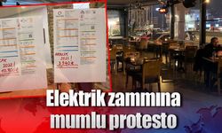 Elektrik zammına mumlu protesto!