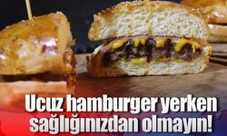 Ucuz hamburger yerken sağlığınızdan olmayın!