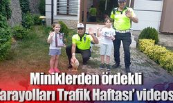 İlkokul öğrencilerinden, ördekli "Karayolları Trafik Haftası" videosu