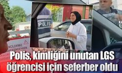 Polis, kimliğini evde unutan görme engelli LGS öğrencisi için seferber oldu
