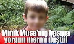 Minik Musa'nın başına yorgun mermi düştü!