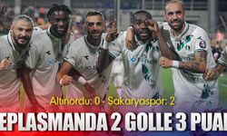 Sakaryaspor 3 puanı 2 golle aldı
