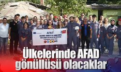 Ülkelerinde AFAD gönüllüsü olacaklar