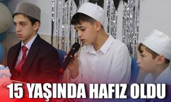 15 yaşında hafız oldu