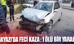 Akyazı'da feci kaza: 1 ölü, 1 yaralı