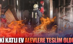 İki katlı ev alevlere teslim oldu