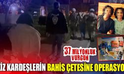 İkiz kardeşlerin bahis çetesine operasyon!