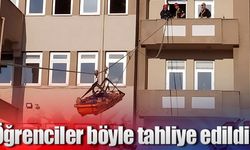 Öğrenciler böyle tahliye edildi!