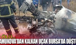 Pamukova'dan kalkan uçak Bursa'da düştü: 2 ölü