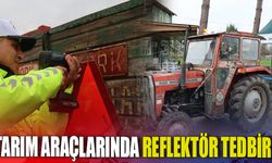 Tarım araçlarında reflektör tedbiri