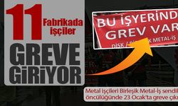 11 Fabrikada işçiler greve gidiyor