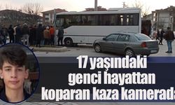 17 yaşındaki genci hayattan koparan kaza kamerada!