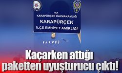 Kaçarken attığı paketten uyuşturucu çıktı!