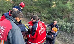 Ormanda düşerek yaralanan adam kurtarıldı