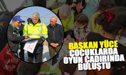 Başkan Yüce çocuklarla bir araya geldi
